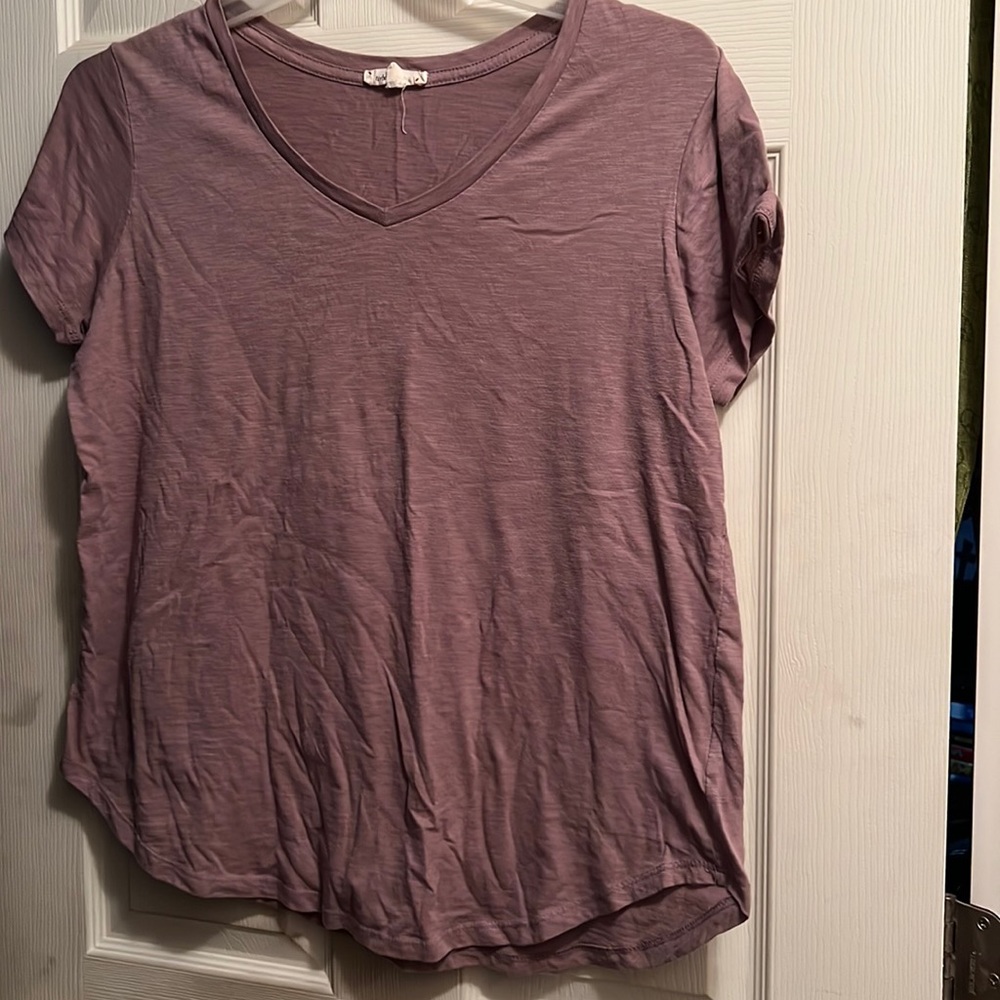 Purple v neck tee